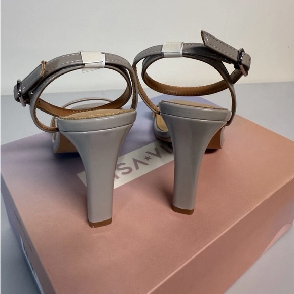 Lisa Vicky Grace Pebble Patent Shoes Women’s Size 10 Mauve - Picture 3 of 6